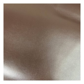 Chocolate Leatherette Fabric by the Metre