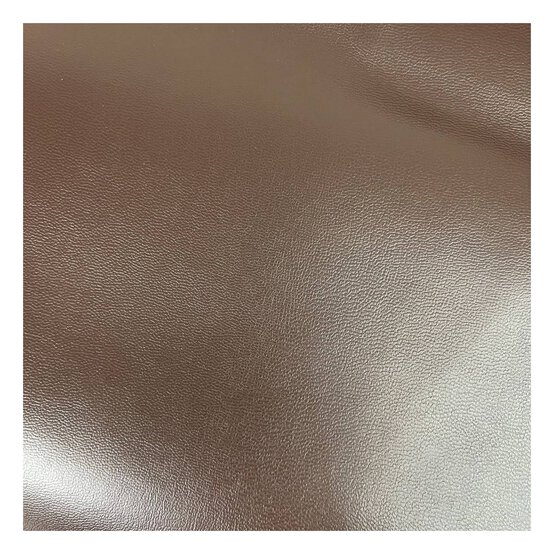 Chocolate Leatherette Fabric by the Metre image number 2
