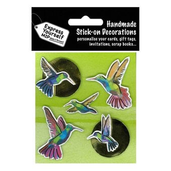 Express Yourself Tropical Bird Card Toppers 5 Pieces