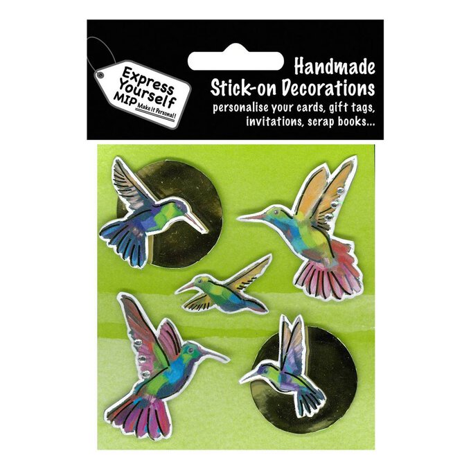 Express Yourself Tropical Bird Card Toppers 5 Pieces image number 1