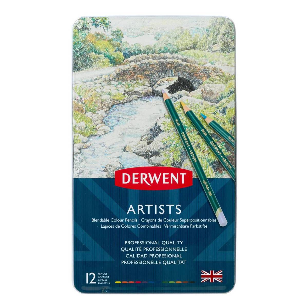 Derwent Artists Colour Pencils 12 Pack Hobbycraft