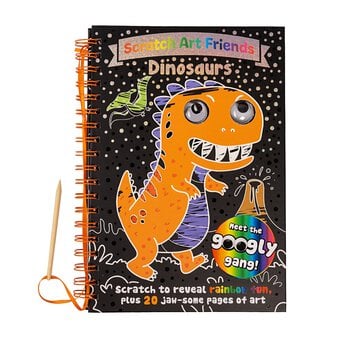 Scratch Art Dinosaur Friends