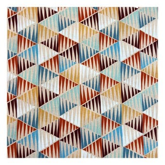 Sedona Sunset Triangles Cotton Print Fabric by the Metre