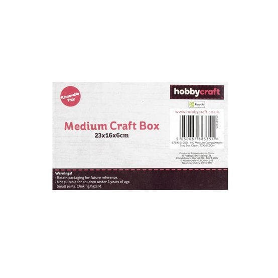 Craft Storage Box 23cm x 16cm x 6cm  image number 6