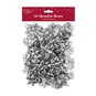 Metallic Silver Bows 16 Pack image number 1