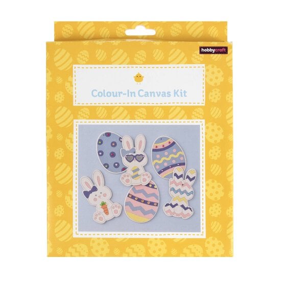 Easter Colour-in Canvas Kit 6 Pack image number 4
