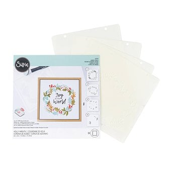 Sizzix Holly Wreath Layered Stencil Set 4 Pack