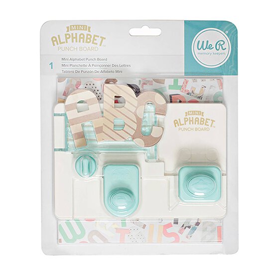 We R Makers Mini Alphabet Punch Board image number 1
