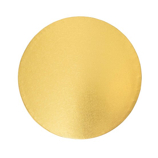 Gold Round Cake Drum 12 Inches image number 1