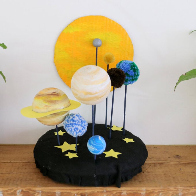 How to Make a Mixed Media Solar System image number 1