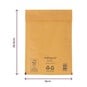 Brown Padded Envelopes 18cm x 26.5cm 3 Pack  image number 5