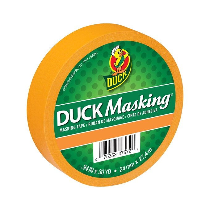 Duck Tape Orange Masking Tape 24mm x 27.4m  image number 1
