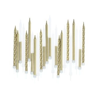 Whisk Gold Metallic Candles 24 Pack image number 2