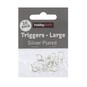 Silver Plated Trigger Clasp 15 x 6mm 10 Pack image number 1