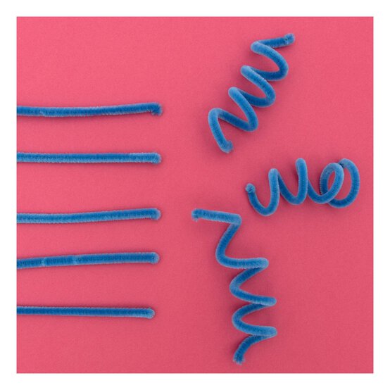 Blue Pipe Cleaners 12 Pack image number 3
