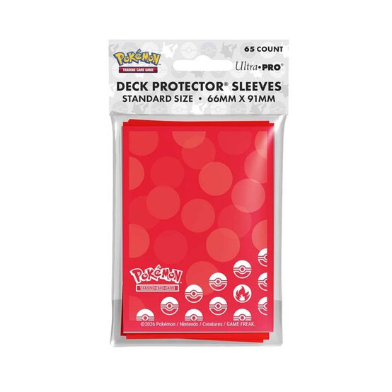 Pokemon Fire Energy Deck Protector Sleeves 65 Pack image number 1