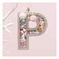 Hanging Wooden Letter P 7.5cm  image number 1