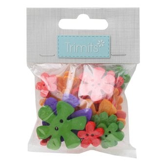 Trimits Pretty Flower Craft Buttons 20g image number 2