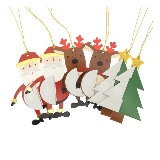 Christmas Honeycomb Gift Tags 6 Pack  image number 2