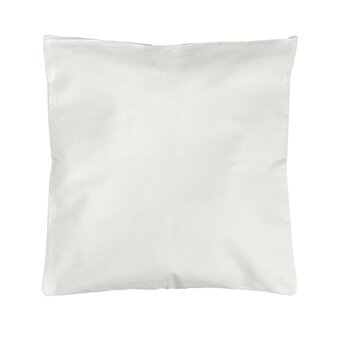 White Canvas Cushion Cover 45cm x 45cm
