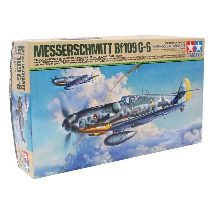 Tamiya Messerschmitt Bf109 G6 Model Kit 1:48 image number 1
