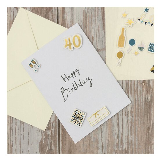 40th Birthday Milestone Stickers image number 2