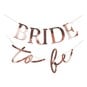 Ginger Ray Rose Gold Bride to Be Bunting 1.5m image number 1