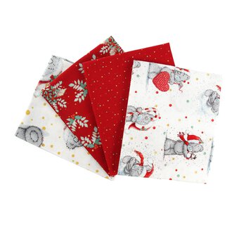 Me to You Christmas Cotton Fat Quarters 4 Pack