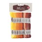 Red, Orange and Yellow Embroidery Floss 8m 12 Pack image number 3