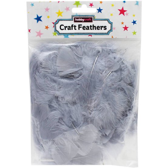 Grey Craft Feathers 5g image number 3