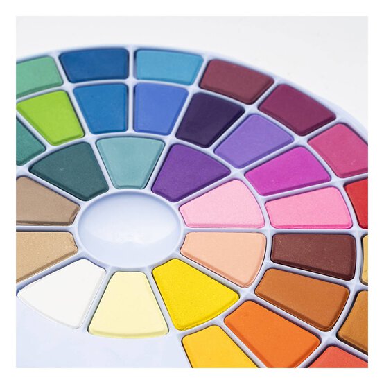 HIMI Blue Solid Watercolour Pan Set 38 Pack image number 3