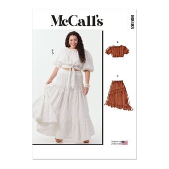 McCall's Women's Top and Skirt  Sewing Pattern M8483 (W3 30W-38W)