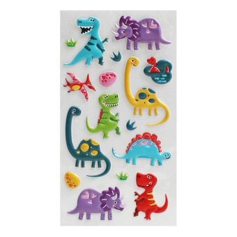 Dinosaur Puffy Stickers