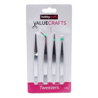 Tweezers 4 Pack