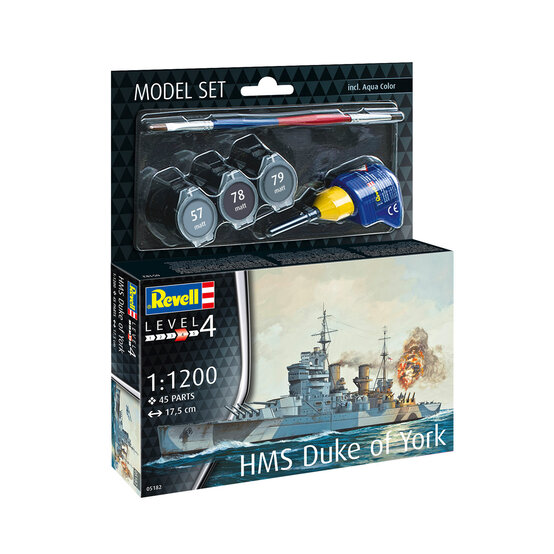 Revell HMS Duke of York Model Set 1:1200 image number 1