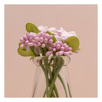 Pink Floral Picks 8 Pack