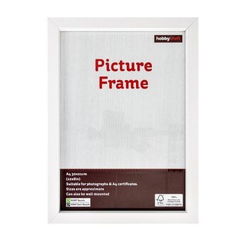 White Picture Frame A4 image number 2