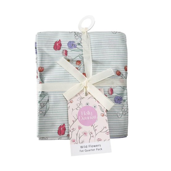 Wild Flowers Flower Meadow Cotton Fat Quarters 4 Pack image number 2