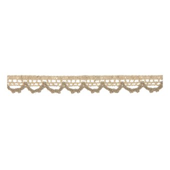 Linen Cotton 10mm Crochet Lace Trim by the Metre