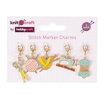 Sewing and Knitting Stitch Marker Charms 5 Pack