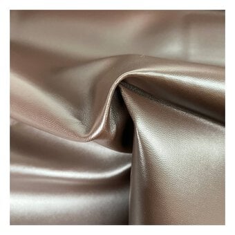 Chocolate Leatherette Fabric by the Metre