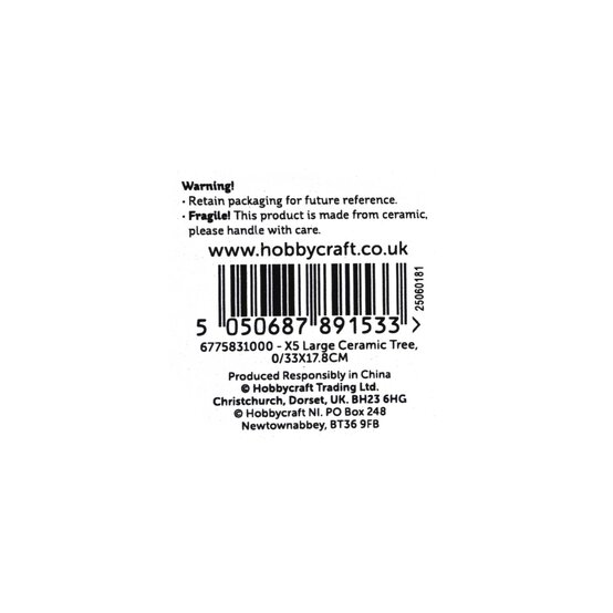 Large Ceramic Tree 33cm image number 5