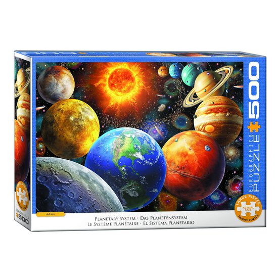 Eurographics Planetary System Jigsaw Puzzle 500 XL Pieces image number 1