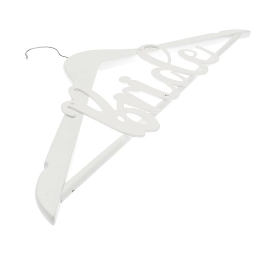 Create & Celebrate Bride White Wooden Hanger image number 3