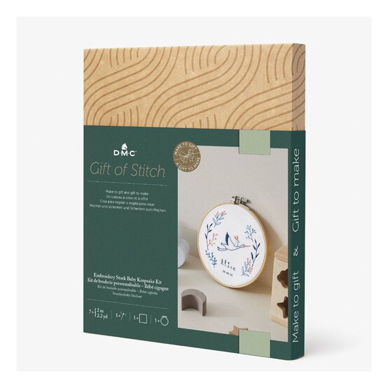 DMC Stork Baby Keepsake Embroidery Kit image number 4