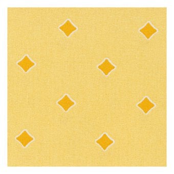 Yellow Diamond Single Cotton Fat Quarter image number 3