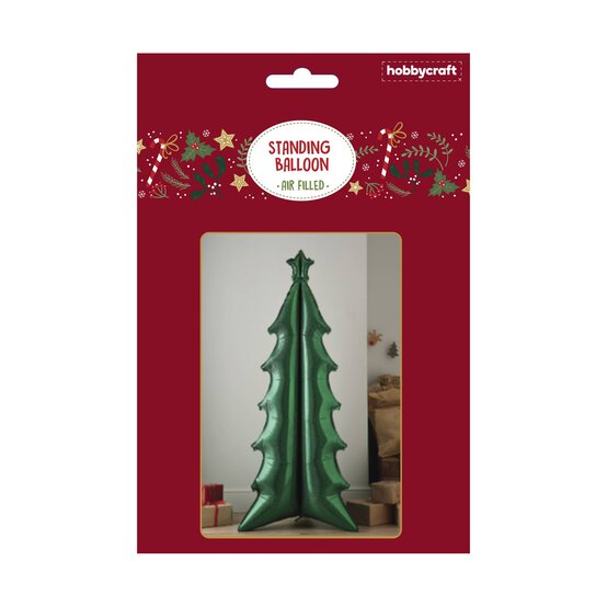 Air-Filled Standing Christmas Tree Balloon 1.8m image number 2
