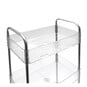 Clear Plastic Three Tier Storage Trolley image number 3