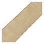 Gold Sparkle Wire Edge Printed Ribbon 63mm x 3m image number 3