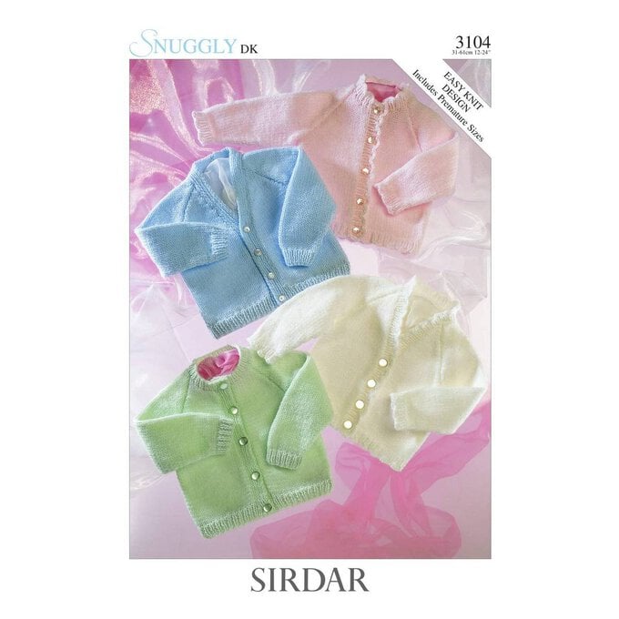 Sirdar Snuggly DK Cardigans Digital Pattern 3104 image number 1